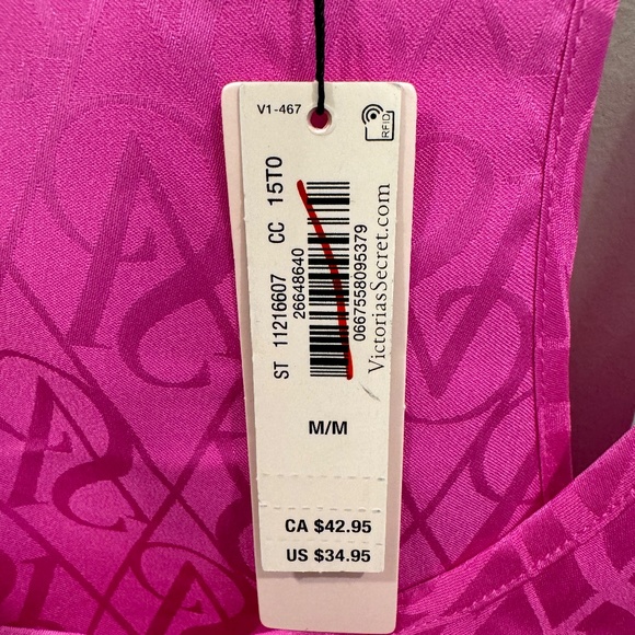 NWOT!! Victoria Secret SATIN PJ Set Size M - Picture 3 of 4